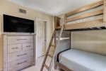 Guest bedroom with two twin size bunk beds